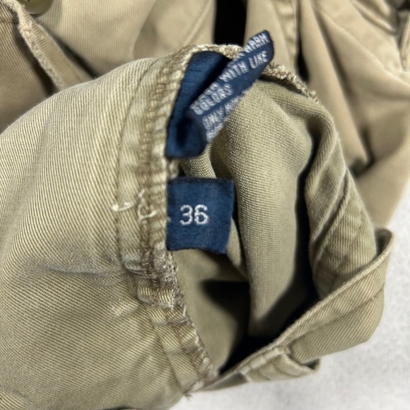 Polo Ralph Lauren Mens Tan Cotton Twill Cargo Shorts Khaki Size 36 Classic Fit - Picture 3 of 6